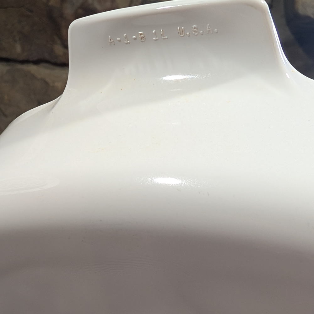 Corningware White Ceramic Baking Dishes In Summer Blush Pansy With Glass Lid - Picture 6 of 10